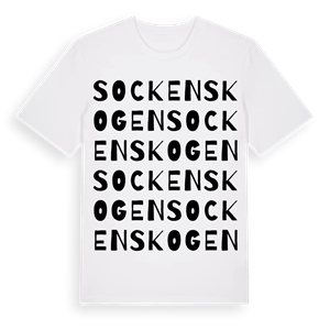 Sockenskogen ordlek t-shirt – ekologisk bomull t-shirt från Pinshirt