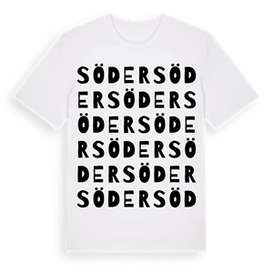 Söder ordlek t-shirt – ekologisk bomull t-shirt från Pinshirt