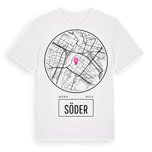Söder t-shirt – ekologisk bomull t-shirt från Pinshirt