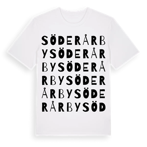 Söderårby ordlek t-shirt – ekologisk bomull t-shirt från Pinshirt