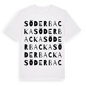 Söderbacka ordlek t-shirt – ekologisk bomull t-shirt från Pinshirt