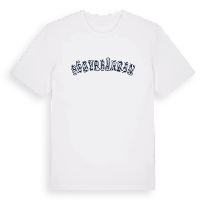 Södergården college t-shirt – ekologisk bomull t-shirt från Pinshirt