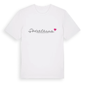 Söderlänna hjärta t-shirt – ekologisk bomull t-shirt från Pinshirt