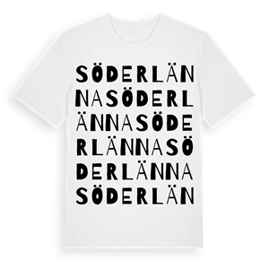Söderlänna ordlek t-shirt – ekologisk bomull t-shirt från Pinshirt