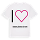 Jag älskar Söderlänna säteri t-shirt stort tryck