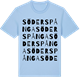 Blue Soul t-shirt med Söderspånga ordlek t-shirt
