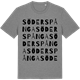 Mid Heather Gray t-shirt med Söderspånga ordlek t-shirt