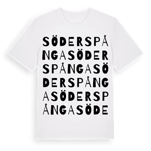 Söderspånga ordlek t-shirt – ekologisk bomull t-shirt från Pinshirt