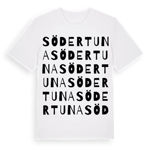 Södertuna ordlek t-shirt – ekologisk bomull t-shirt från Pinshirt