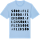 Blue Soul t-shirt med Södra Flen ordlek t-shirt