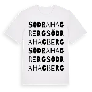 Södra Hagberg ordlek t-shirt – ekologisk bomull t-shirt från Pinshirt