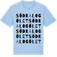Blue Soul t-shirt med Södra Logölet ordlek t-shirt