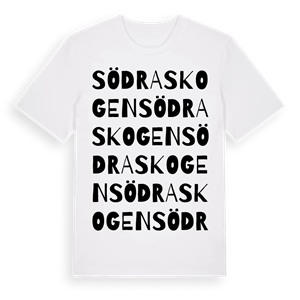 Södra skogen ordlek t-shirt – ekologisk bomull t-shirt från Pinshirt