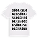 Södra skogen ordlek t-shirt