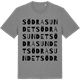 Mid Heather Gray t-shirt med Södra Sundet ordlek t-shirt