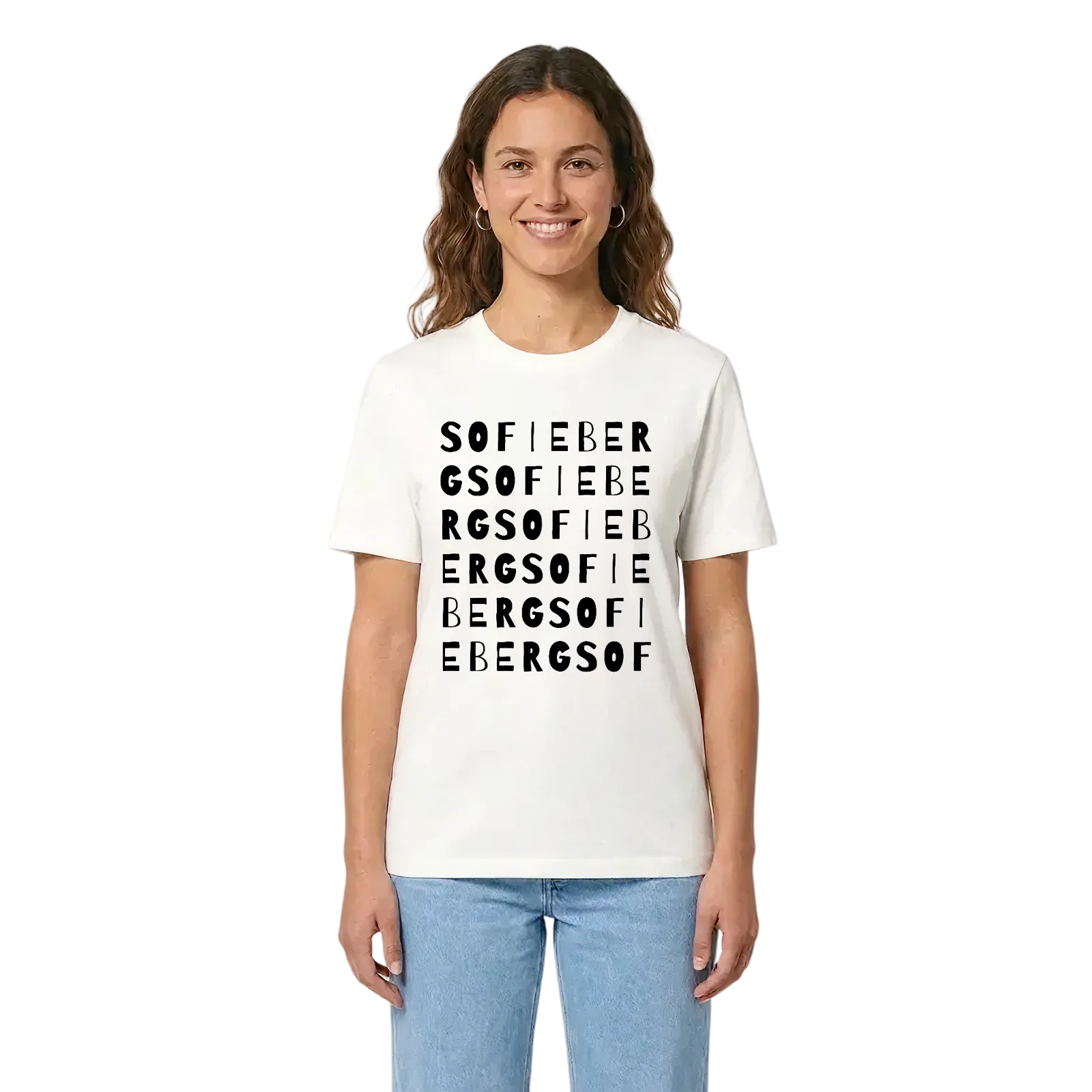 Sofieberg ordlek t-shirt – White, i miljö