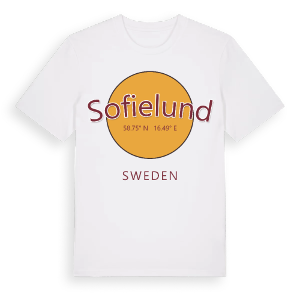 Sofielund cirkel t-shirt – ekologisk bomull t-shirt från Pinshirt