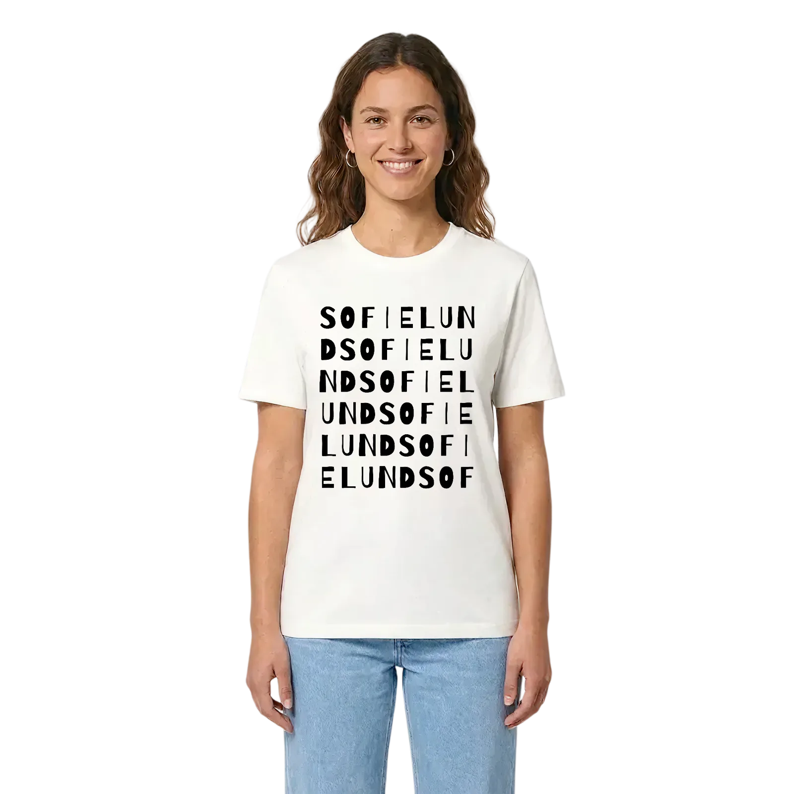 Sofielund ordlek t-shirt – White, i miljö