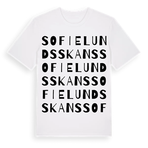 Sofielunds skans ordlek t-shirt – ekologisk bomull t-shirt från Pinshirt