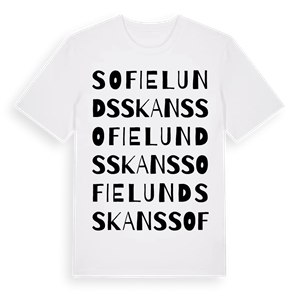 Sofielunds skans ordlek t-shirt – ekologisk bomull t-shirt från Pinshirt