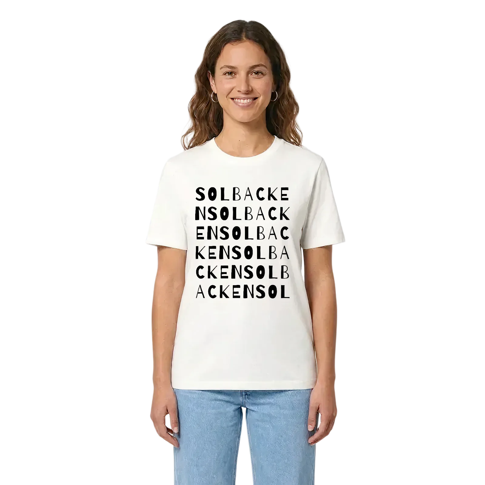 Solbacken ordlek t-shirt – White, i miljö