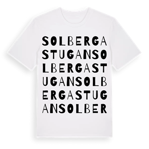 Solbergastugan ordlek t-shirt – ekologisk bomull t-shirt från Pinshirt