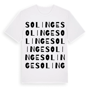 Solinge ordlek t-shirt – ekologisk bomull t-shirt från Pinshirt