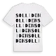 Solliden ordlek t-shirt