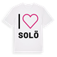 White t-shirt med Jag älskar Solö t-shirt stort tryck