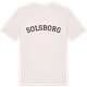Vintage White t-shirt med Solsborg böjd t-shirt