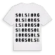Solsborg ordlek t-shirt