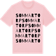 Pink Cotton t-shirt med Sommartorp ordlek t-shirt