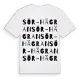 Sör-Hägran ordlek t-shirt