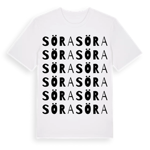 Söra ordlek t-shirt – ekologisk bomull t-shirt från Pinshirt