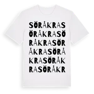 Söråkra ordlek t-shirt – ekologisk bomull t-shirt från Pinshirt
