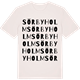 Vintage White t-shirt med Sörbyholm ordlek t-shirt
