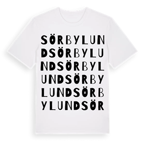 Sörbylund ordlek t-shirt – ekologisk bomull t-shirt från Pinshirt