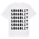 Sörgölet ordlek t-shirt