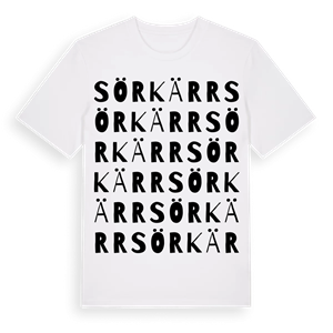 Sörkärr ordlek t-shirt – ekologisk bomull t-shirt från Pinshirt