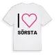 Jag älskar Sörsta t-shirt stort tryck