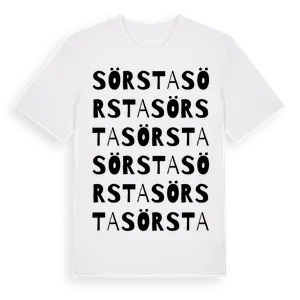 Sörsta ordlek t-shirt – ekologisk bomull t-shirt från Pinshirt