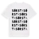 White t-shirt med Sörsta ordlek t-shirt