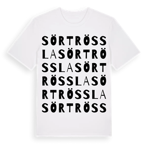 Sörtrössla ordlek t-shirt – ekologisk bomull t-shirt från Pinshirt