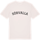 Vintage White t-shirt med Sörvalla böjd t-shirt