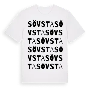 Sövsta ordlek t-shirt – ekologisk bomull t-shirt från Pinshirt