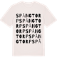 Vintage White t-shirt med Spångtorp ordlek t-shirt