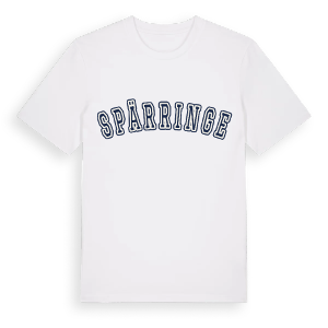Spärringe college t-shirt – ekologisk bomull t-shirt från Pinshirt