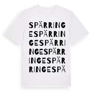 Spärringe ordlek t-shirt – ekologisk bomull t-shirt från Pinshirt