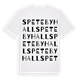White t-shirt med Spetebyhall ordlek t-shirt