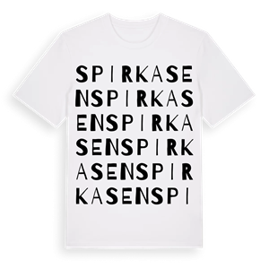 Spirkasen ordlek t-shirt – ekologisk bomull t-shirt från Pinshirt